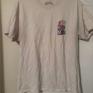 Cream Short Sleeve Tee for Women size large